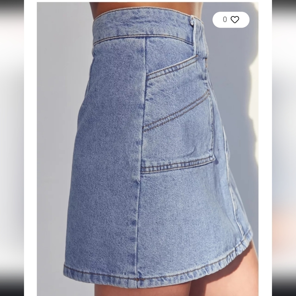 BDG Utility A-Line Denim Mini Skirt Size XS - Picture 6 of 16